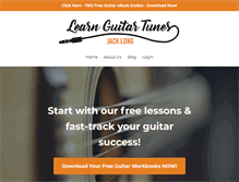 Tablet Screenshot of learnguitartunes.com